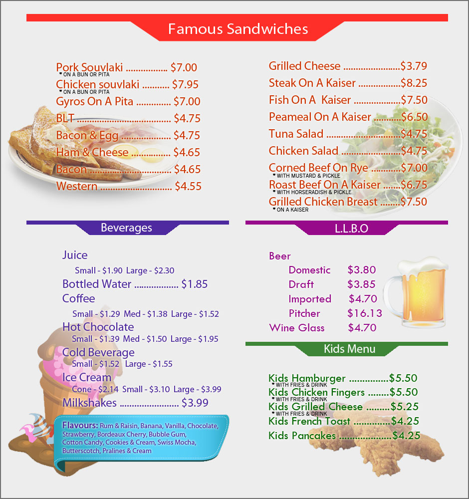 Menu Page 2
